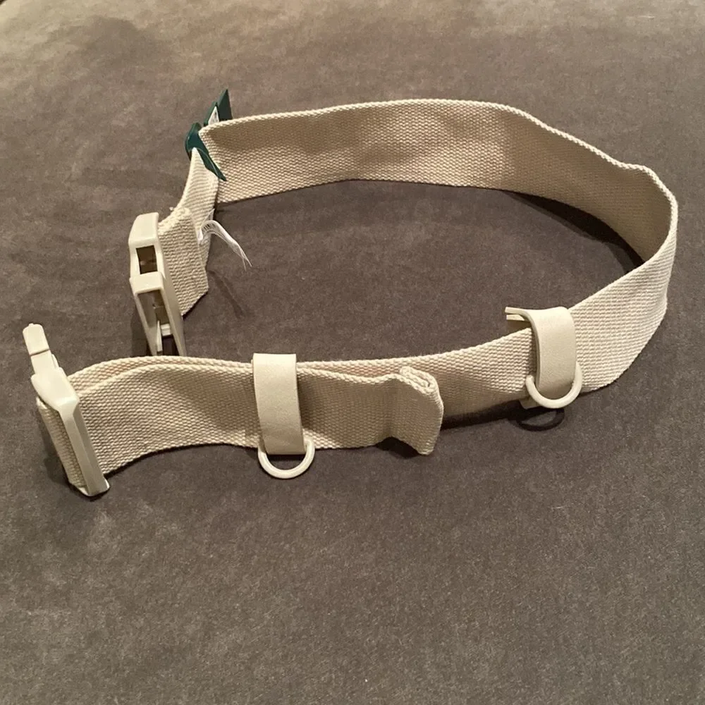 Women’s Tan Belt with Large Clip Buckle Adjustable Size S NWT